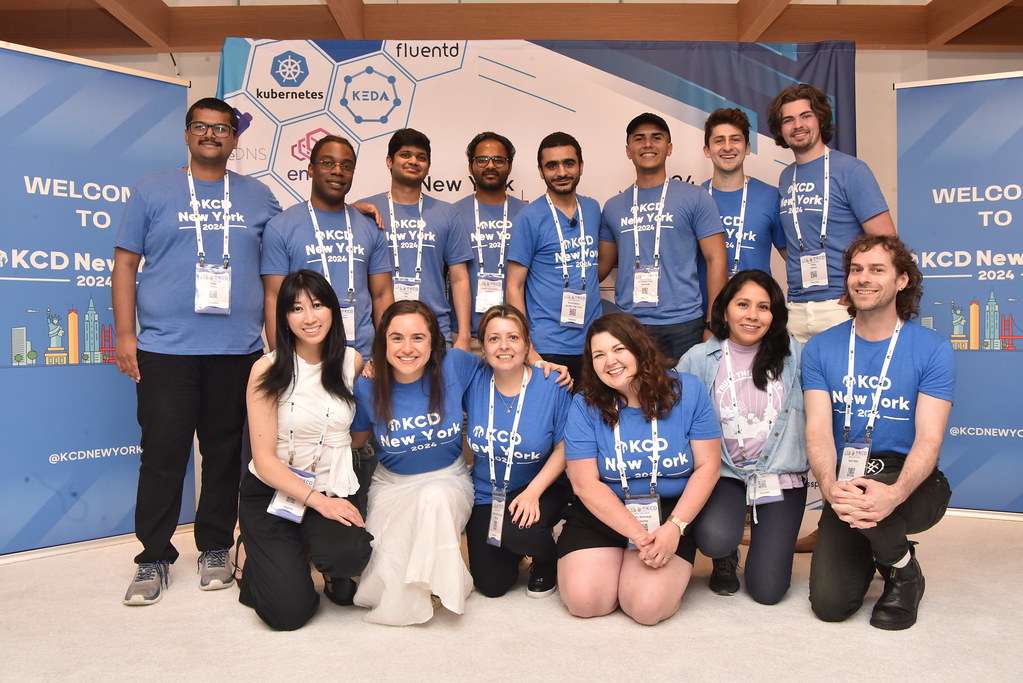 Attendees networking and having conversations at KCD NY 2024