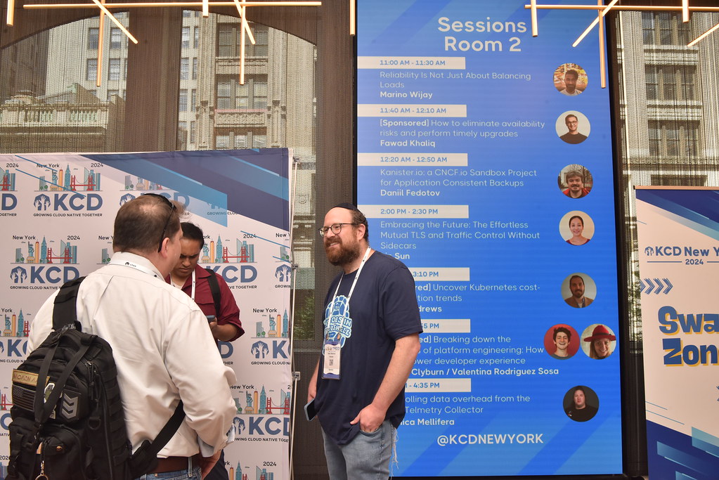 Keynote speaker on main stage at KCD New York 2024